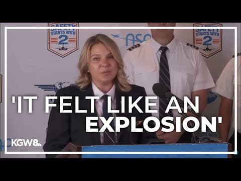 Alaska Airlines pilots awarded for conduct after door plug blowout over Portland