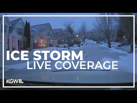 The worst of Oregon's ice storm may be over | Live stream