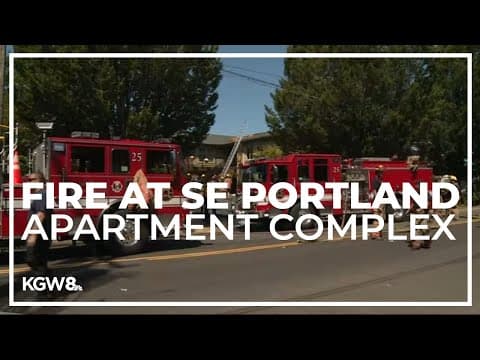 Two-alarm fire prompts evacuation at SE Portland apartment complex