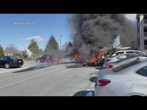 A single-engine plane crashes near a Pennsylvania airport and all 5 aboard are taken to hospitals