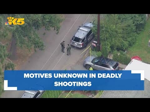 Motives unknown for deadly shootings in Edmonds and Marysville linked to same suspect