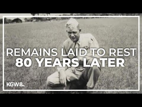 World War II soldier's remains to return home to Washington 80 years later