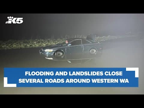 Roads closed throughout western Washington due to landslides and flooding