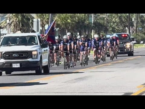 40 first responders from across the US wrap up nearly 600-mile bike ride to honor fallen heroes