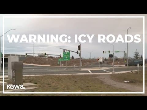 Winter weather conditions hit the Columbia River Gorge