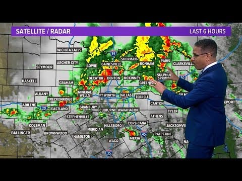 UPDATE: Rain and flooding happening in North Texas on Thursday