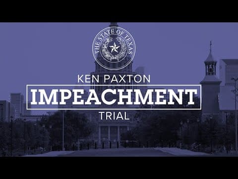 Ken Paxton impeachment trial live stream: Testimony resumes on Day 7