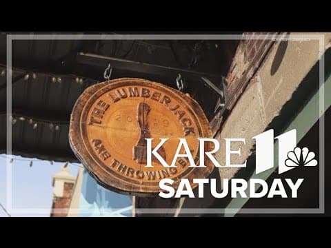 Check out the axe throwing at the Lumberjack in Stillwater