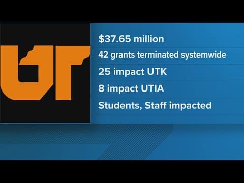 University of Tennessee loses $37.6M in federal grants
