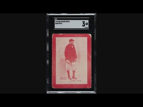 Babe Ruth rookie card sells for $7.2 Million