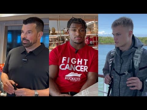 Buckeye Cruise for Cancer interviews | Ryan Day, Ohio State players