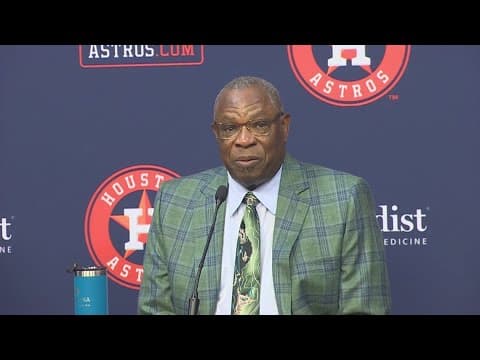 Dusty Baker announces retirement as Astros manager