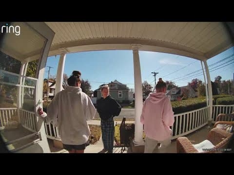 Video captures three women chasing down a porch pirate that stole their Halloween costumes