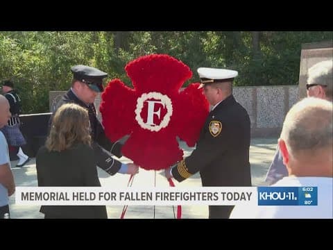 Memorial held for fallen Houston firefighters
