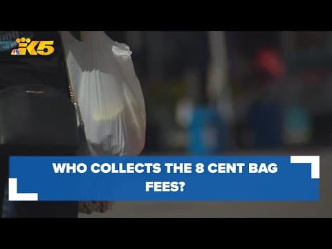 Who collects the fee for reusable plastic and paper bags?: KING Question