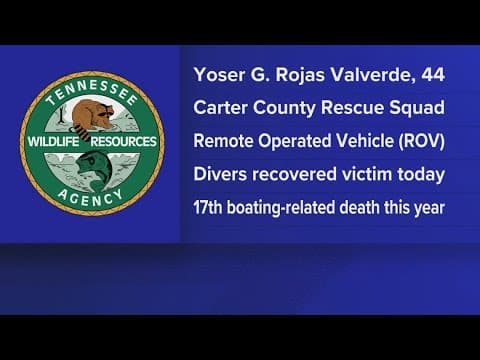 TWRA: 44-year-old man's body recovered after drowning in Douglas Lake