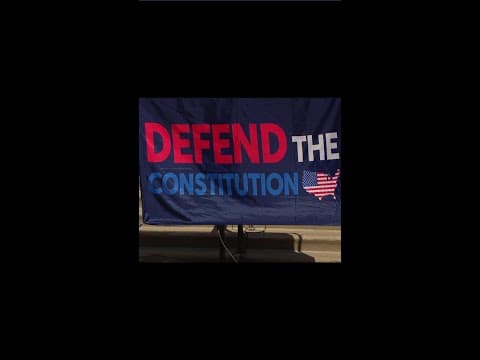 Hoosiers gather outside Indiana Statehouse for pro-democracy event