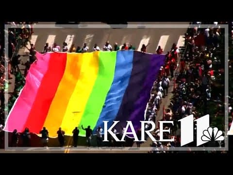 SKY 11 flies over Twin Cities Pride