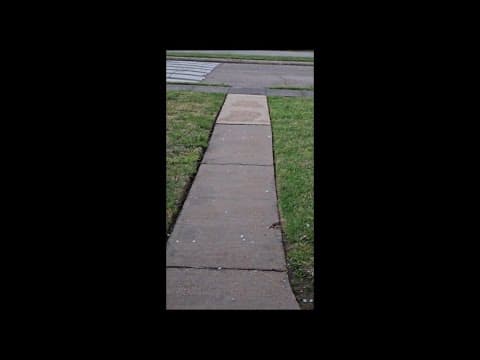 Hail at Hobby Airport during severe weather on March 15