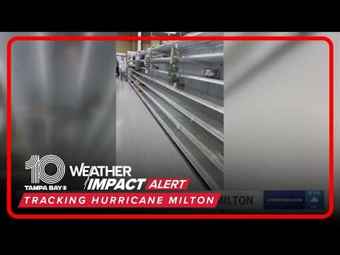 Grocery store shelves bare, stores modifying hours ahead of Milton