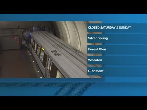 Riders can expect closures on Metro this weekend