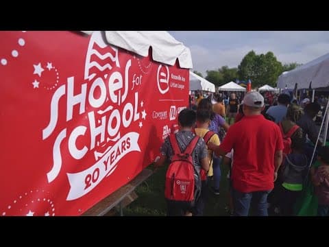 Longtime donor's impact on annual 'Shoes for School' event