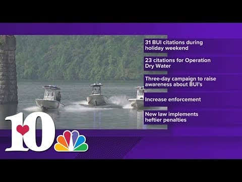 TWRA issues 31 BUI citations during July 4 holiday weekend