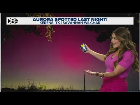 How did the northern lights happen?