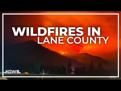 2 wildfires burning in Lane County