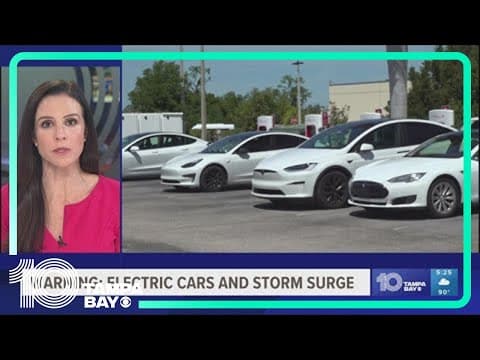 Electric vehicles are a fire hazard during flooding, state says