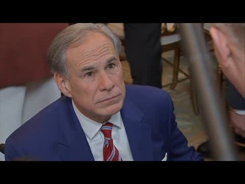 Gov. Greg Abbott speaks after Trump signed "No Men in Women's Sports" executive order