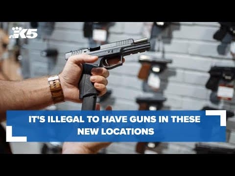 It's now illegal to have guns in these new locations in Washington