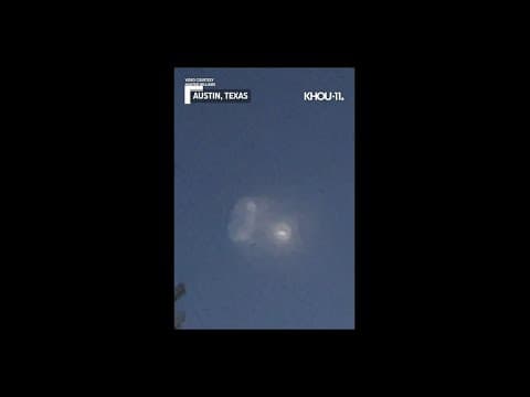 Video: SpaceX rocket seen flying over Austin
