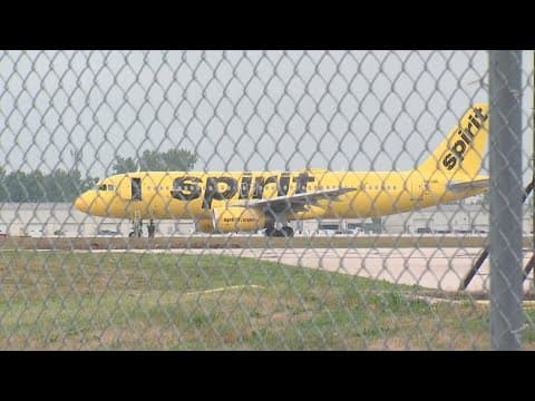 Spirit Airlines flight evacuated at Columbus Airport due to smoke coming off plane
