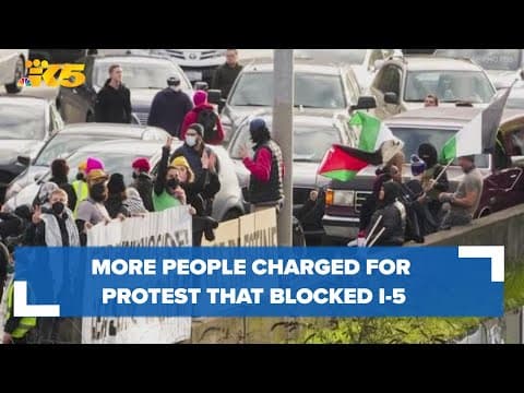 WSP refers charges for 7 more people after demonstration blocked I-5 for hours