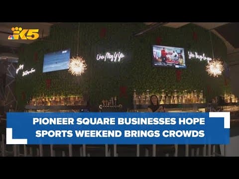 Pioneer Square businesses hope for burst of customers during big sports weekend