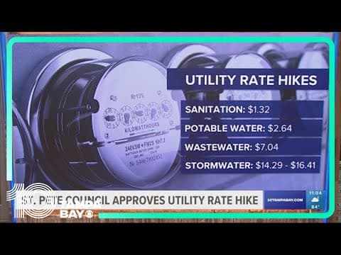 Here's why St. Pete utility bills will increase in October