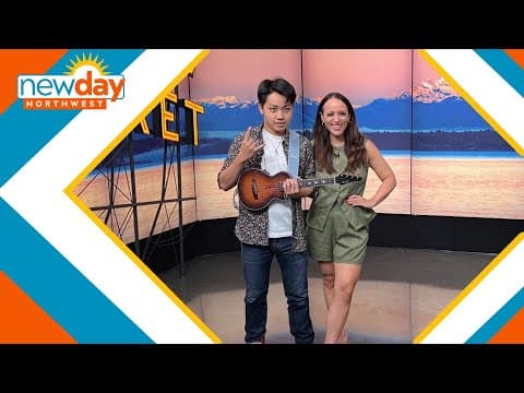 Feng E performs 'Uptown Funk' on ukulele - New Day NW