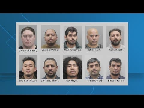 10 men arrested for online sexual predator operation in Fairfax, Virginia