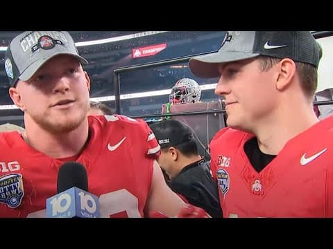 Ohio State player interviews: Buckeyes celebrate win over Texas in the Cotton Bowl