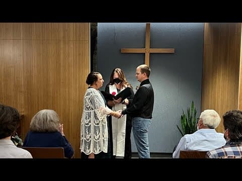 'Why wait any longer?': Couple ties the knot at Riverside Methodist Hospital after cancer diagnosis