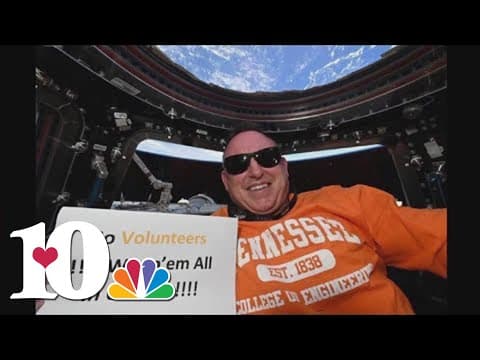 Vols fan celebrates the College World Series all the way from space