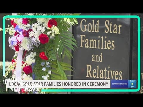 Gold Star families honored at Memorial Day ceremony in Tampa