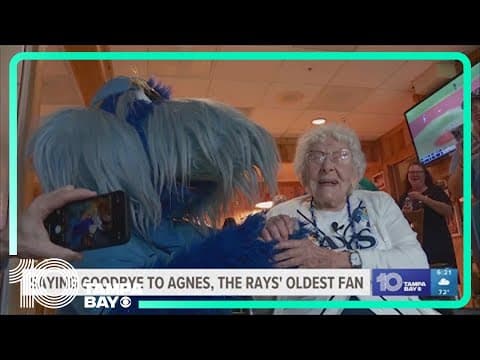 Agnes, the Tampa Bay Rays' oldest fan, passes away at 107