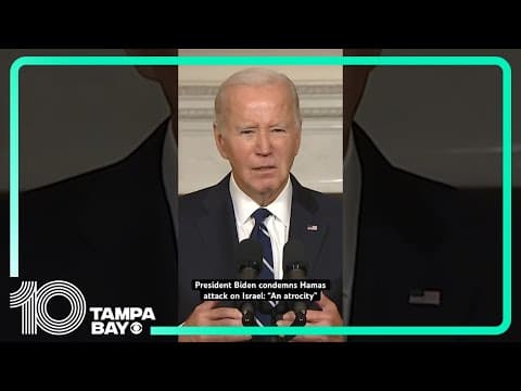 President #Biden condemns Hamas attack on #Israel #shorts