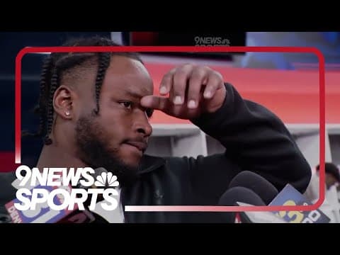 Javonte Williams speaks after Broncos' dominant win over Falcons