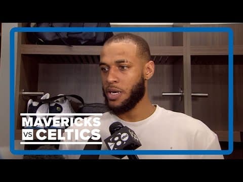 NBA Finals: Mavs forward Daniel Gafford gives locker room interview after Game 5 loss to the Boston