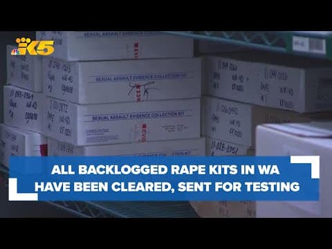 All backlogged rape kits in Washington have been cleared, sent for testing