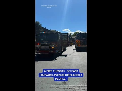 Fire displaces several people