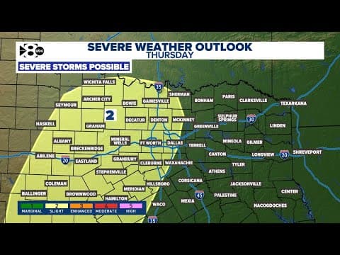 LIVE WEATHER UPDATE: Widespread rain in DFW's forecast this week